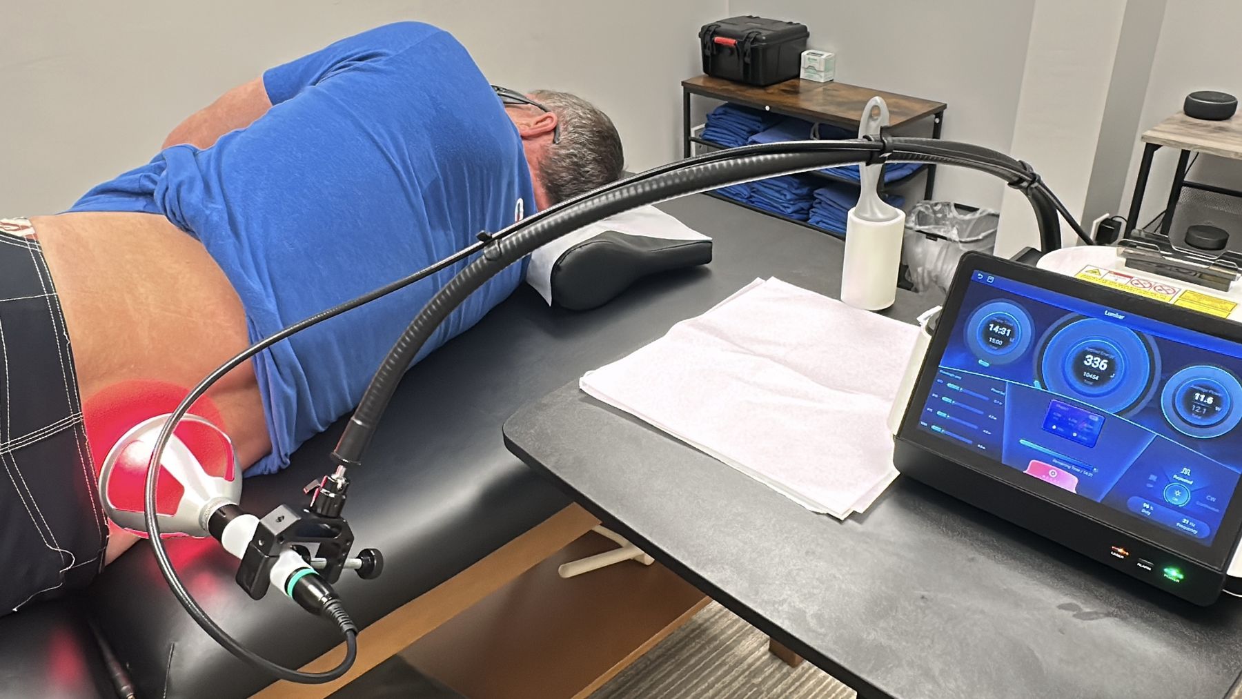 Class IV cold laser therapy treatment at Bonesetters